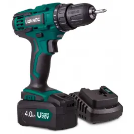 Perceuse sans fil 20V Batterie 4.0Ah et chargeur incl.