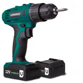Perceuse sans fil 12V 2 batteries et chargeur incl.