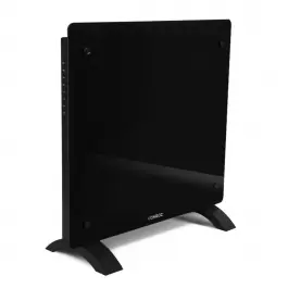 Chauffage électrique de luxe - Convecteur - Panneau en verre - 1000W Premium - Noir Commande manuelle et Wi-Fi incl.