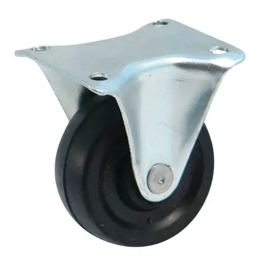 Roulette platine rectangulaire 40mm fixe - AVL - 518141A
