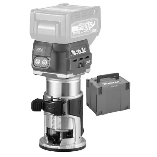 Défonceuse affleureuse XGT 40V max Li-Ion (sans batterie ni chargeur) en coffret MAKPAC - MAKITA - RT001GZ16