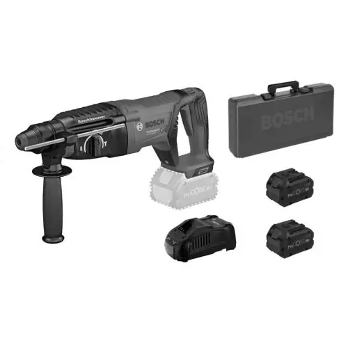 Perforateur SDS Plus 18V GBH 18V-26 D + 2 batteries Procore 8Ah + chargeur + coffret standard - BOSCH - 061191600H