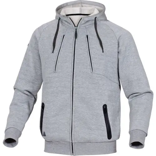 Veste sweat molleton gris clair TS - DELTA PLUS - ANZIOGRPT