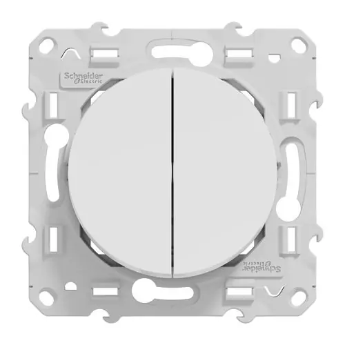 Interrupteur et bouton-poussoir ODACE 10A 250V - SCHNEIDER ELECTRIC - S520285