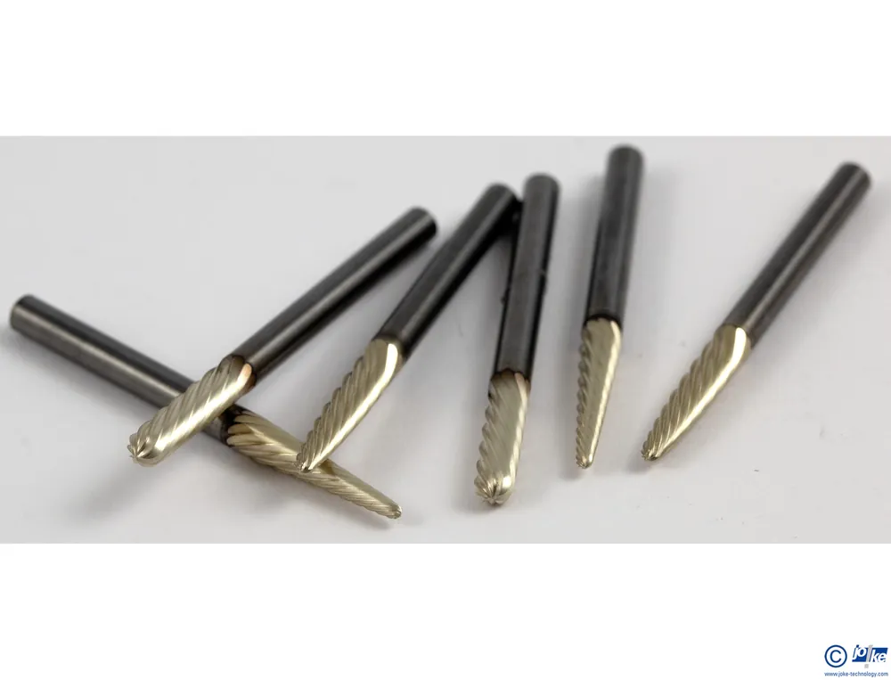 Frässtift aus Hartmetall, Walzenrund, Linksschneidend, Ø 3 x 14 mm, S.-Ø 3 mm, GL 38 mm, Normalverzahnung, Ausf. VHM