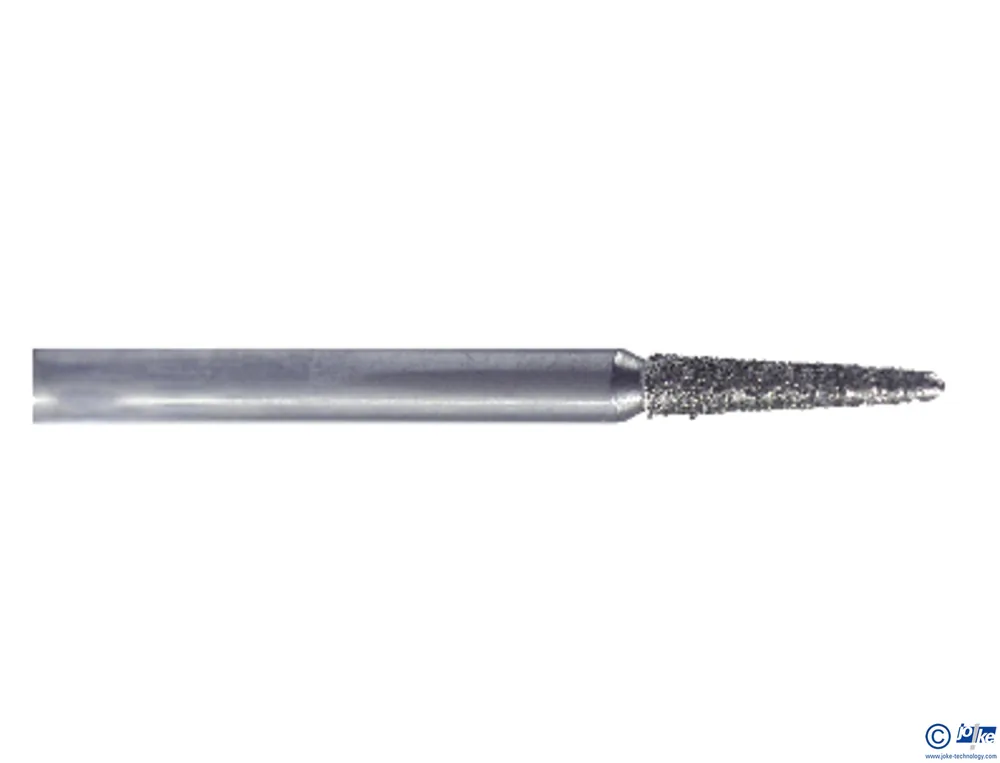 Diamant-Schleifstift DIPROFIL®, galv. Bdg., Rundkegel, K.-Ø 1,3 / 0,7 x 9 mm / 4°, S.-Ø 2,35 mm, GL 46 mm, D 151