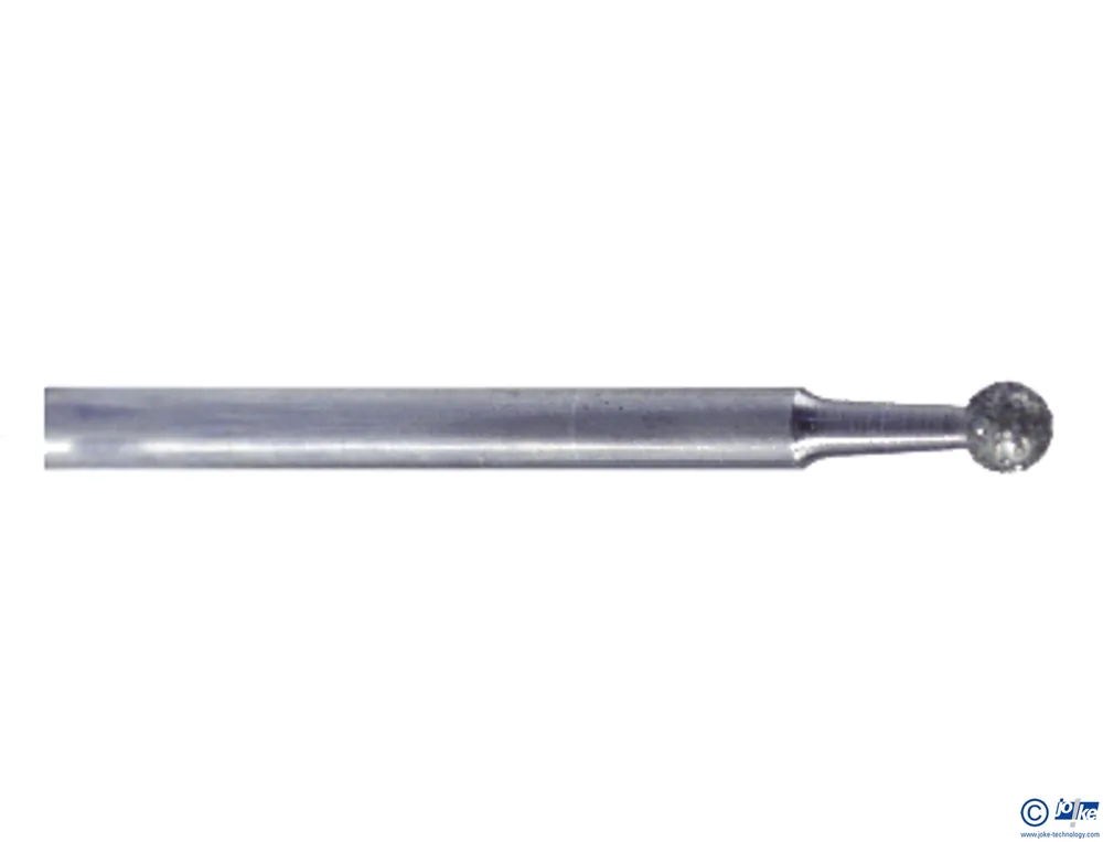 Diamant-Schleifstift DIPROFIL®, galv. Bdg., Kugel, K.-Ø 0,8 mm, H.-Ø 0,5 x 5 mm, S.-Ø 2,35 mm, GL 46 mm, D 107