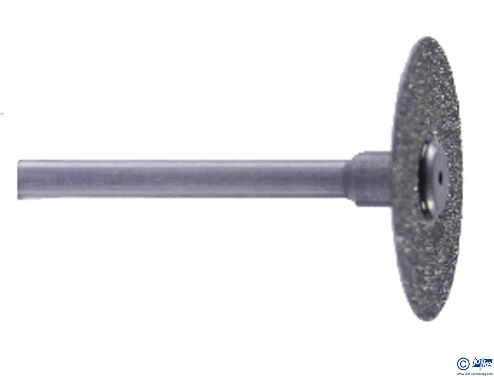 Diamant-Schleifstift DIPROFIL®, galv. Bdg., Rad Stirnseit. belegt, K.-Ø 22 / 7 x 0,35 mm, S.-Ø 3 mm, GL 48 mm, D 151