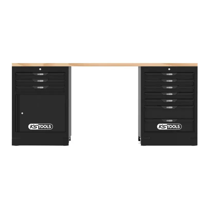 Etabli SRM 10 tiroirs + 1 porte KS TOOLS 810.8050