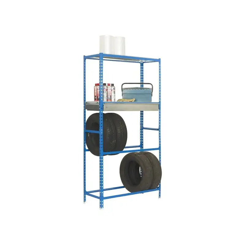 Etagère 4 niveaux + 1 tiroir 720kg - Kit SIMONRACING BOX MEGAPLUS 3/400 -1200x2000x400mm SIMONRACK 8435104944295